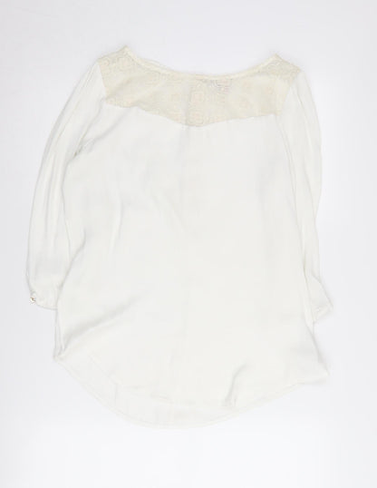 Additional front view of ESPRIT Women's Ivory Tunic Blouse UK 12