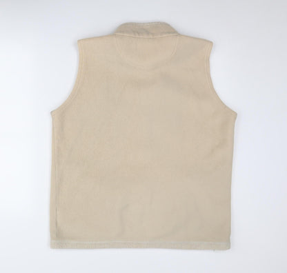 EWM Women's Beige Fleece Waistcoat Size 18 Casual