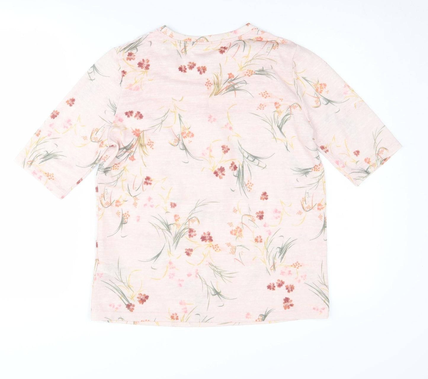 Marks and Spencer Women's Floral Pink Pullover, Size 12