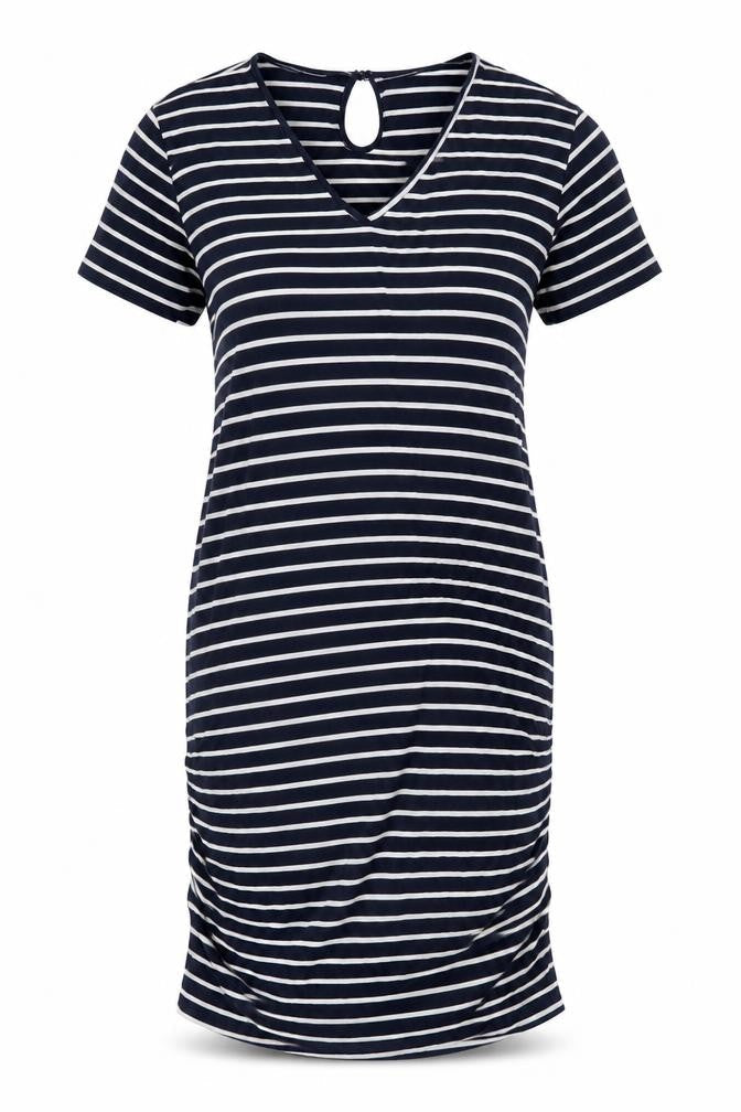 Mountain Warehouse Women's Navy Striped Dress UK 14