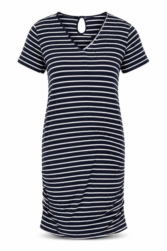 Mountain Warehouse Women's Navy Striped Dress UK 14