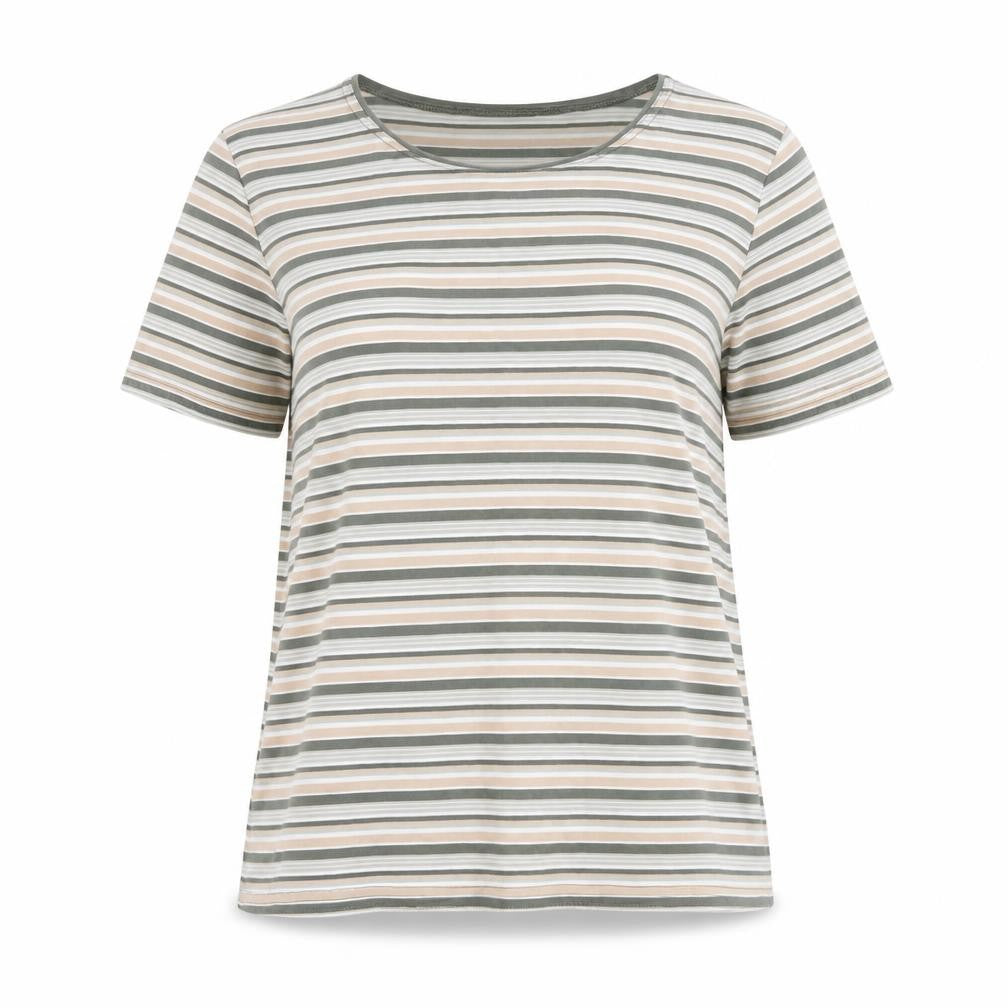 Eastex Women's Multicolour Stripe T-Shirt Size 16