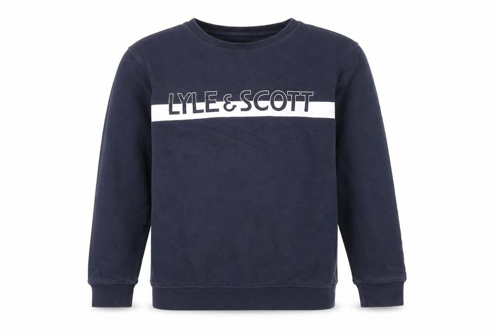 Lyle & Scott Boys Blue Pullover Sweatshirt, Size 12-13