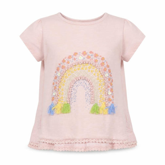 Mantaray Girls Pink Floral Tunic T-Shirt 3-4 Years