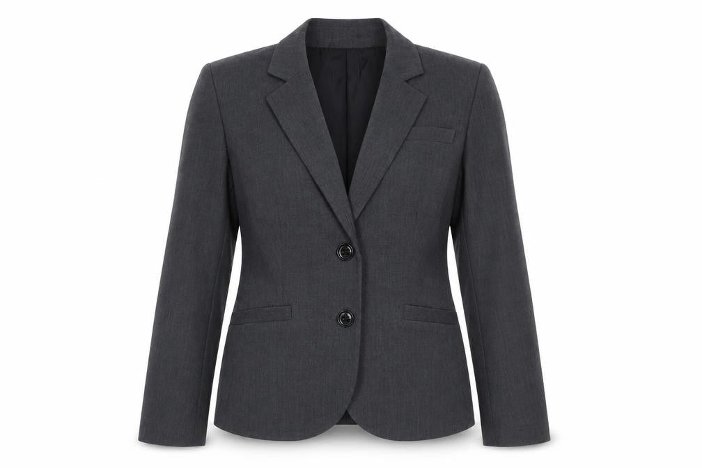Calvin Klein Women's Grey Blazer, Size 10, Business Casual
