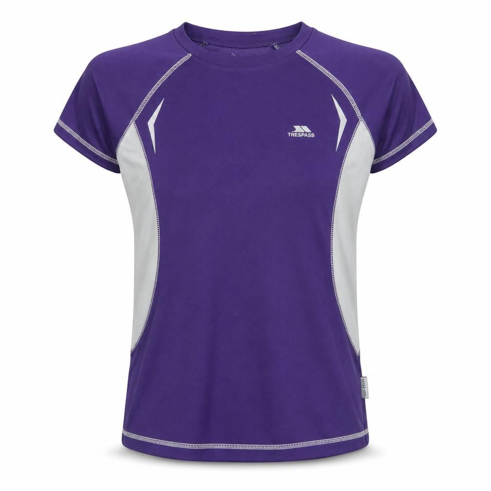 Trespass Women's Purple Athletic T-Shirt, S, Breathable