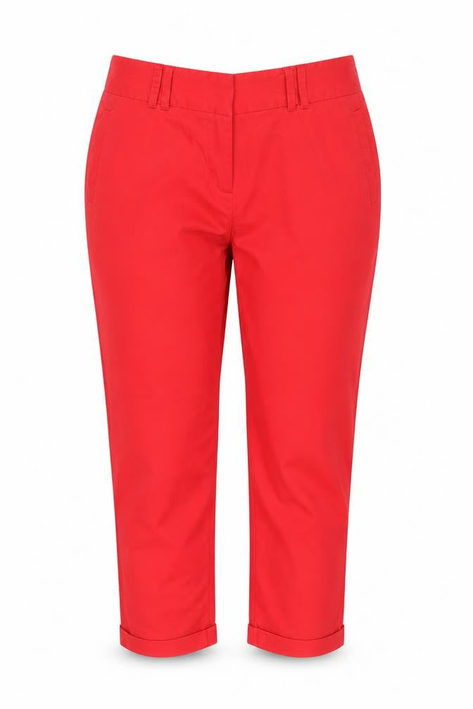 Long Tall Sally Women's Red Cropped Trousers
