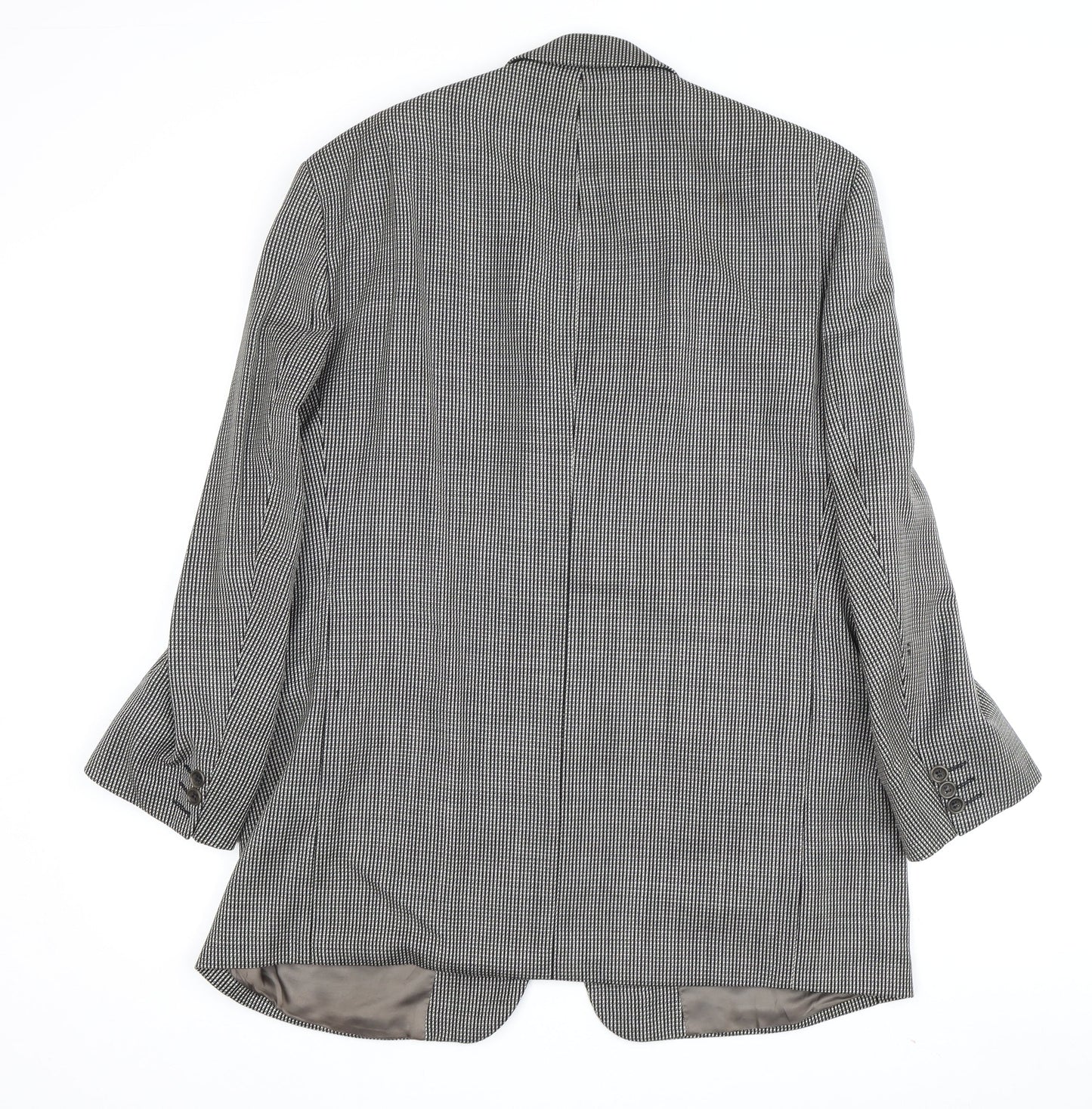 Van Gils Men's Grey Blazer 42S Check Formal Jacket