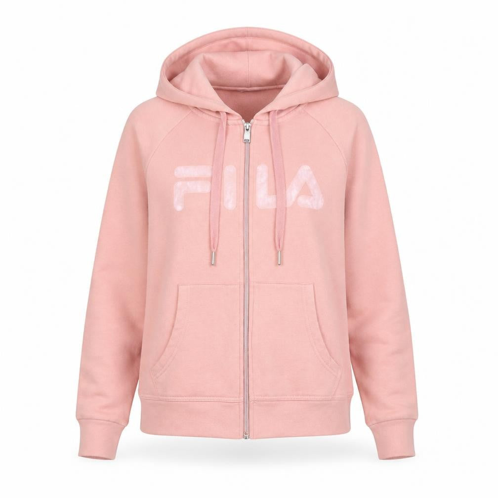 Fila Women's Pink Full Zip Hoodie - Size S