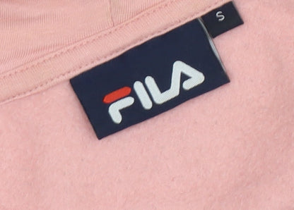 Close-up detail of Fila Women's Pink Full Zip Hoodie -, size S