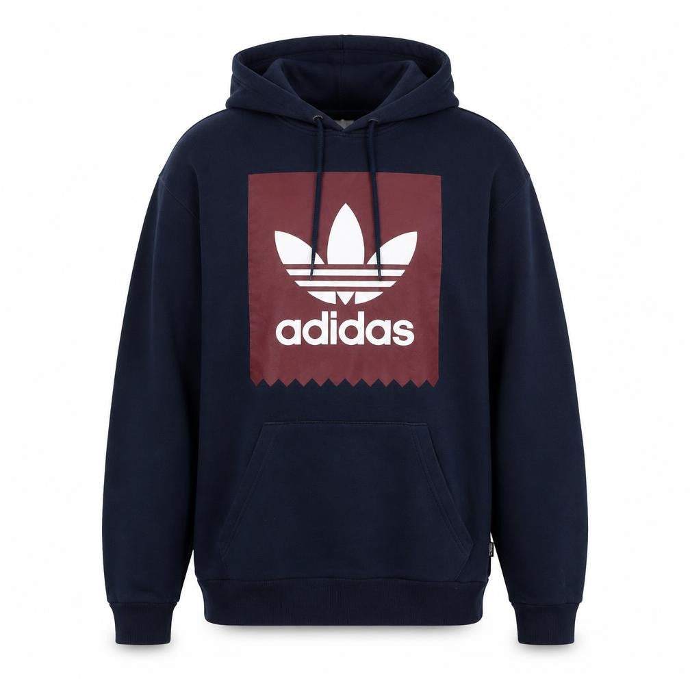 Adidas Men's Blue Pullover Hoodie S with Logo Graphic