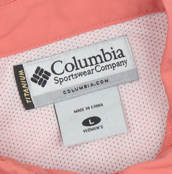 Columbia Women's Pink Button-Up Shirt L, Casual Wear