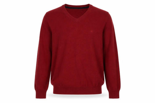 FatFace Men's Red V-Neck Pullover Jumper S