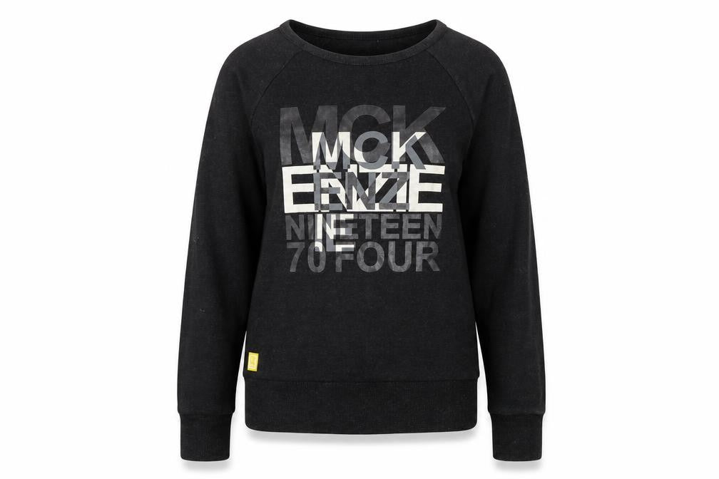 McKenzie Unisex Black Logo Sweatshirt Size 8