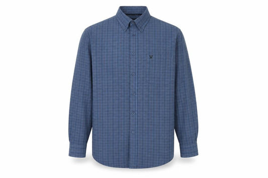 James Pringle Men's Blue Check Shirt Medium