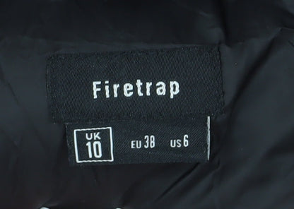 Firetrap Women's Black Puffer Jacket Size 10