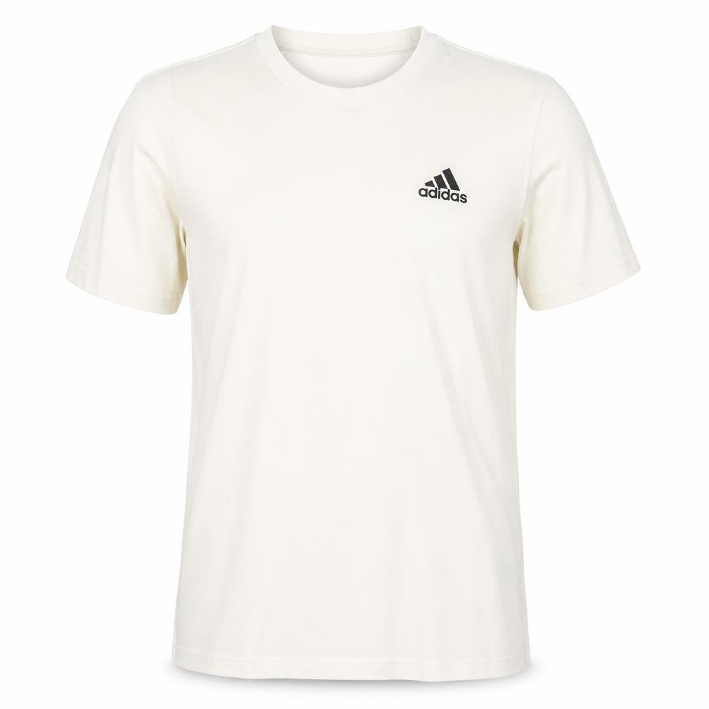 Adidas Men's White Cotton T-Shirt Size S