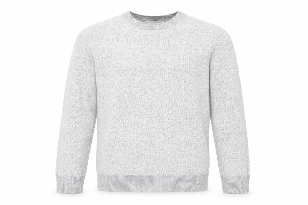 H&M Men's Grey Pullover Jumper, M, Crew Neck, Cotton Blend