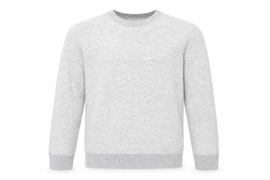H&M Men's Grey Pullover Jumper, M, Crew Neck, Cotton Blend