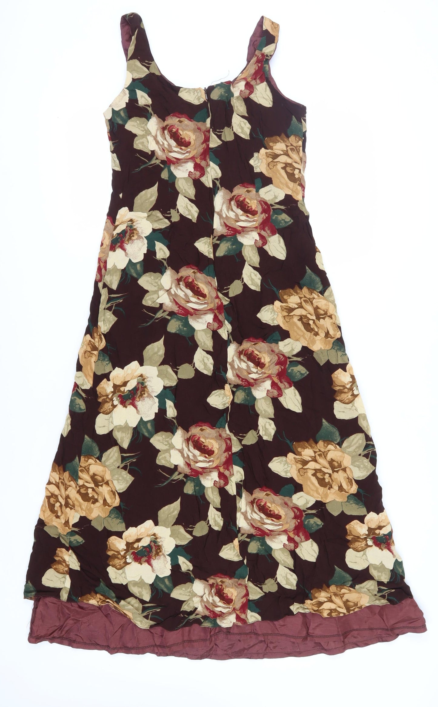 Louisa Calvino Floral Women's Dress, Size 12, Multicoloured
