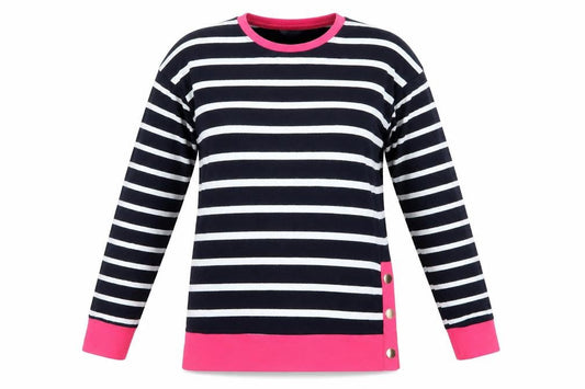 Next Women’s Multicoloured Stripe T-Shirt, Size 8