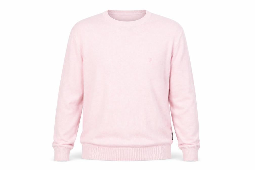 French Connection Men's Pink Cotton Pullover Jumper - M