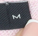Brand and care label for French Connection Men's Pink Cotton jumper - M