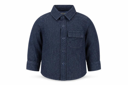 Jasper Conran Unisex Blue Denim Button-Up Shirt 12-18 Months