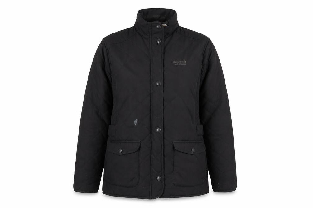 Regatta Women's Black Quilted Jacket Size 14