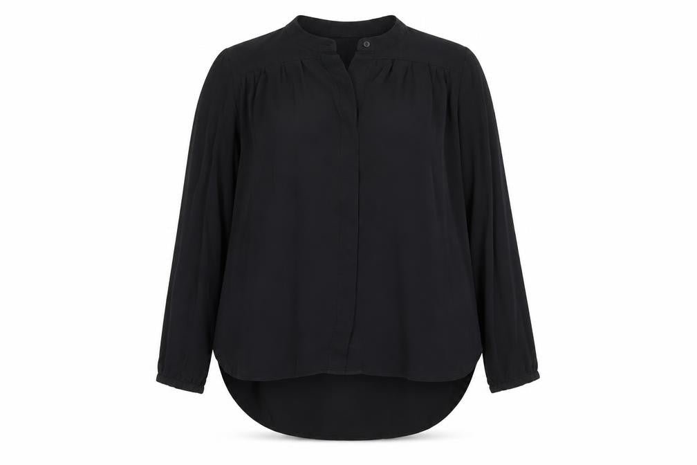 Michael Kors Women's Black Long Sleeve Blouse L