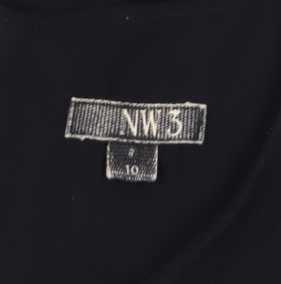 NW3 Women's Black Sheath Dress Size 10 Business