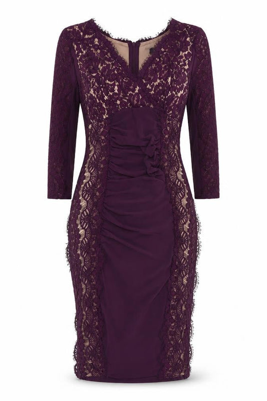 Phase Eight Women's Purple Lace Dress Size 12