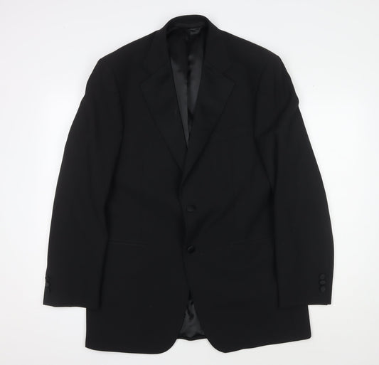 Marks and Spencer Men's Black Wool Tuxedo Blazer 40L