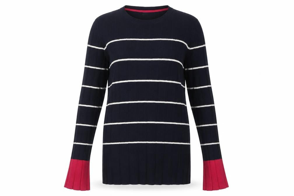 Next Women's Black Striped Pullover Jumper Size 8