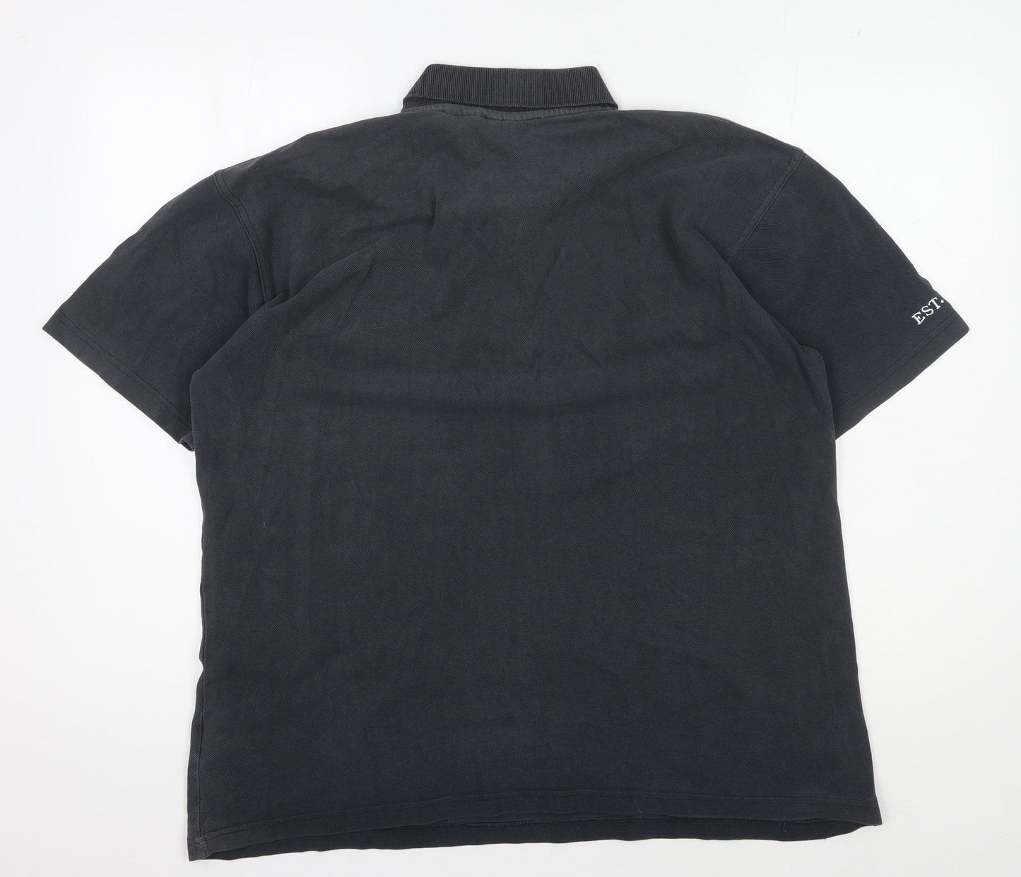 Men's Black 2XL HTFC Polo Shirt with Logo