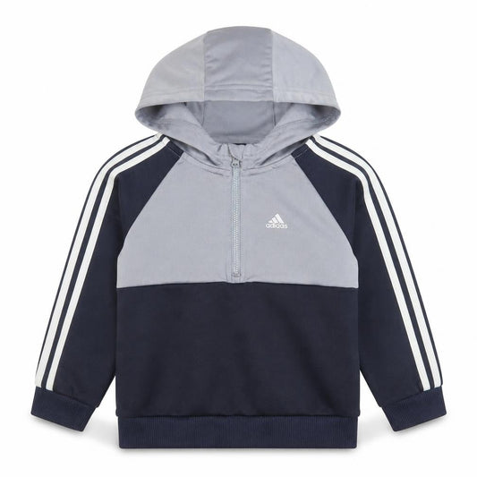 Adidas Boys Grey Pullover Hoodie 2-3 Years