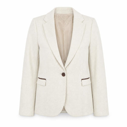 Zara Women's Beige Blazer Size 8 Herringbone