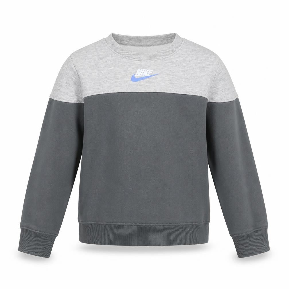 Nike Boys Grey Pullover Sweatshirt 6-7 Years Logo Casual