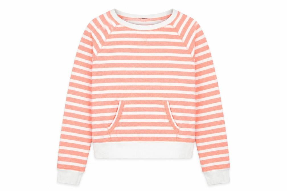 GapKids Girls Striped Pink Sweatshirt 14-16 Years Pullover
