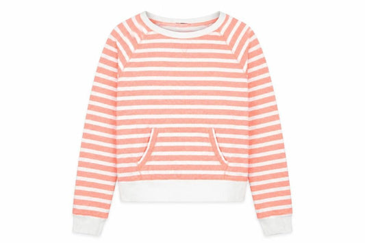 GapKids Girls Striped Pink Sweatshirt 14-16 Years Pullover