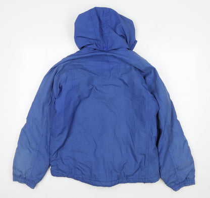 Maine New England Women's Blue Hooded Puffer Jacket Size 10
