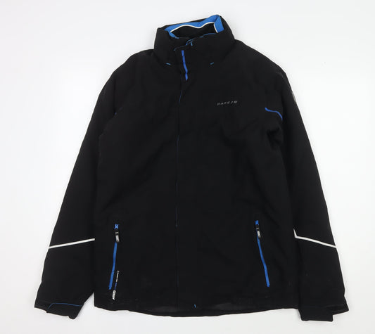 Dare2b Teens Black Jacket 34 Inch Zipped Pockets