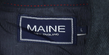 Brand and care label for Maine New England Men's Black L jumper