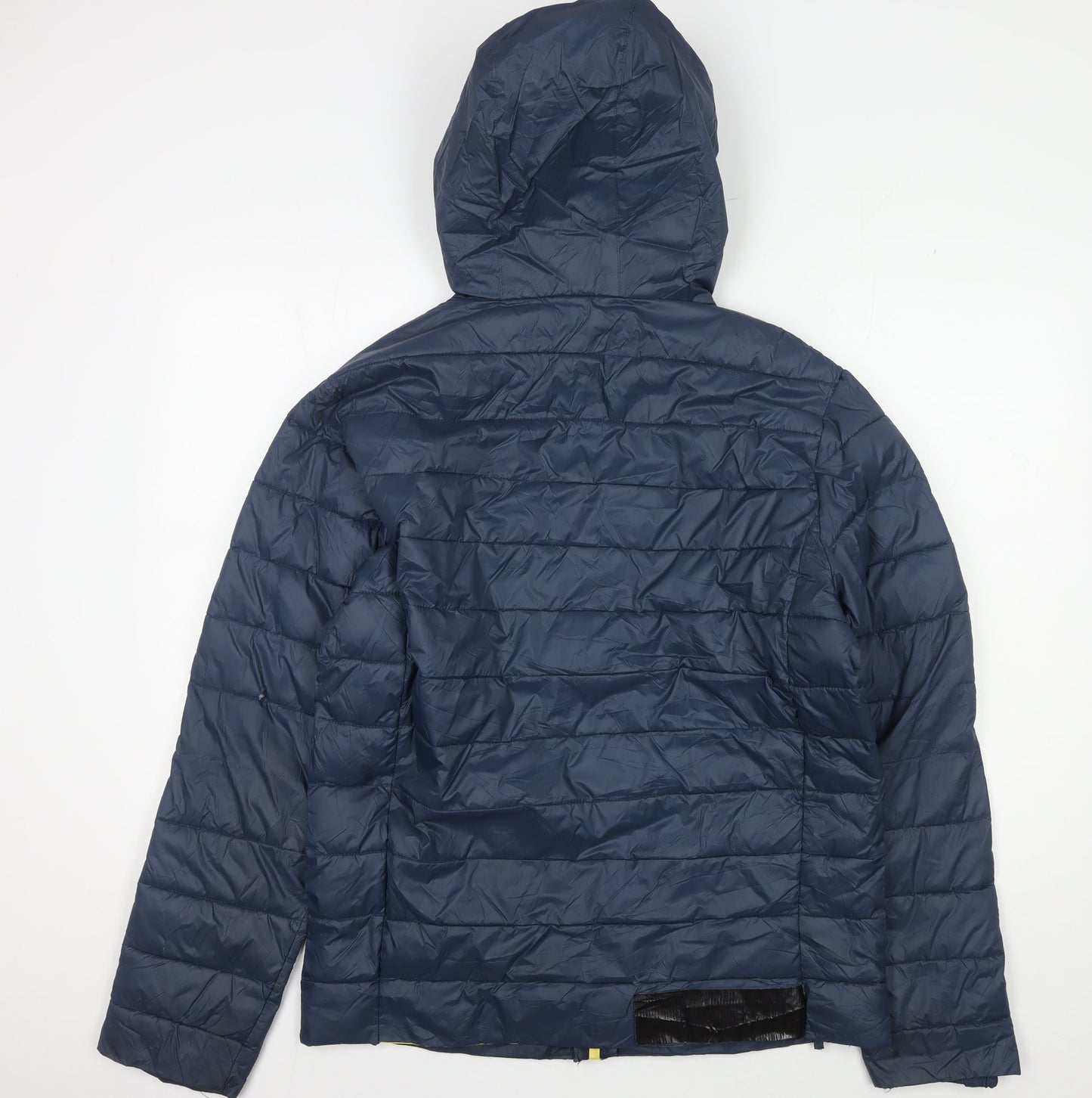 Core X Men's Blue Puffer Jacket L Hooded