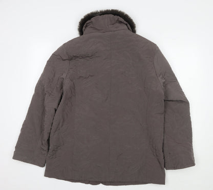 Eastex Women's Brown Overcoat Jacket, Size 12, Winter