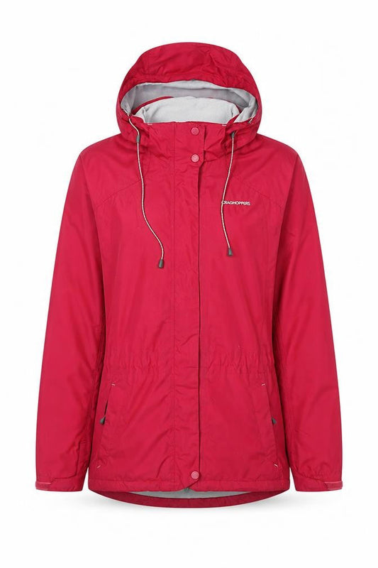 Craghoppers Women’s Red Waterproof Hooded Jacket Size 10