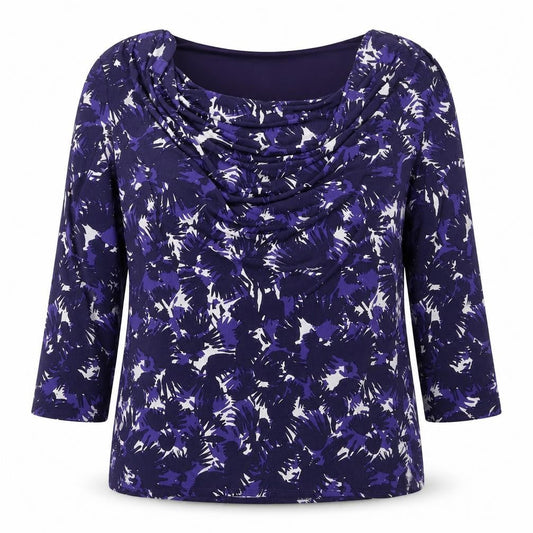 Jasper Conran Women's Purple 14 Cowl Neck Blouse
