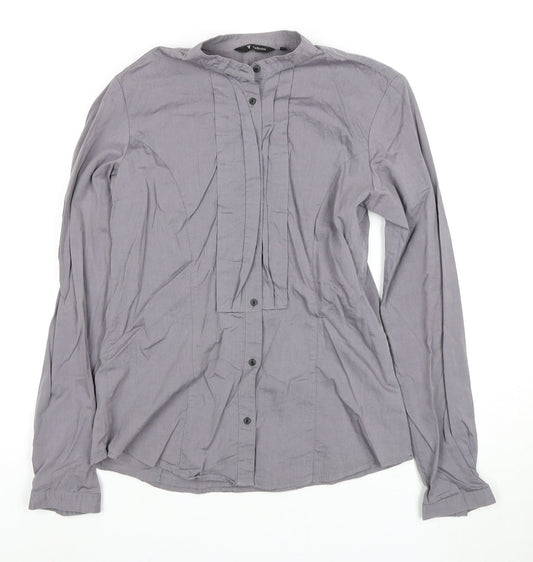 Van Heusen Grey Button-Up Shirt M Unisex Adults