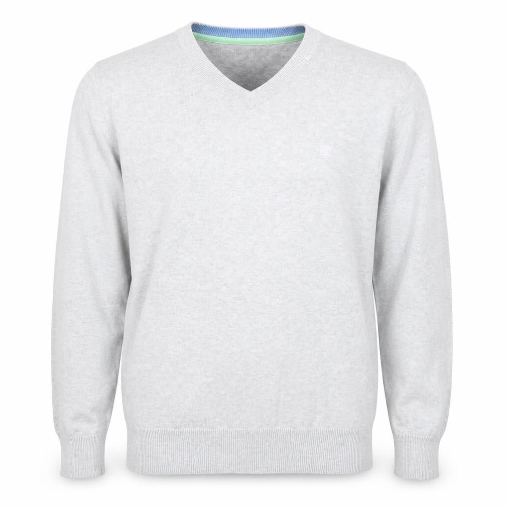 SoulCal Men's Grey V-Neck Pullover Jumper, Size L