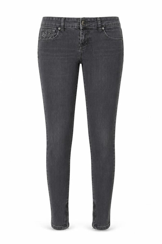Guess Women's Black Skinny Jeans Size 8 Stretch Rhinestone